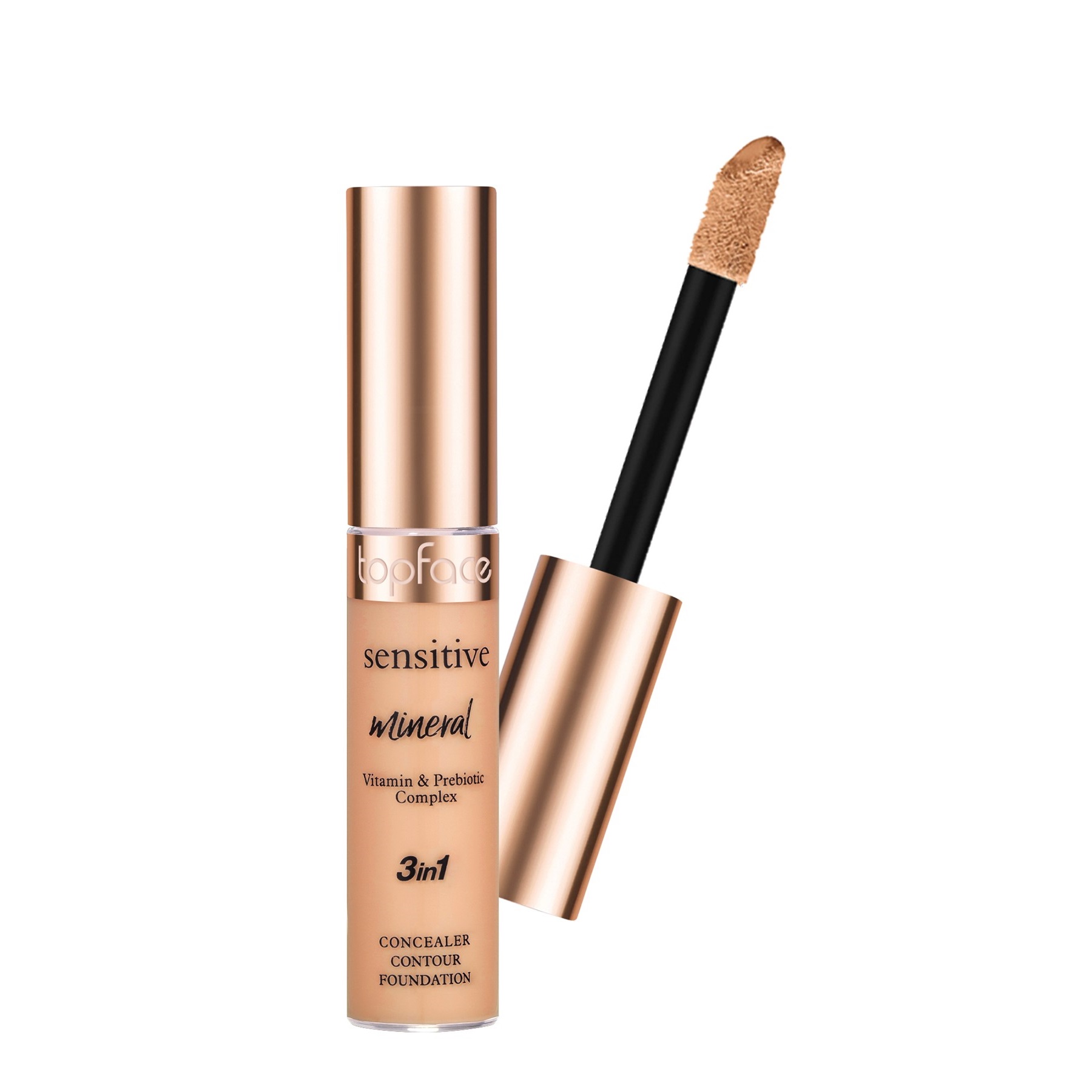 Anti-cernes Sensitive Mineral 3 en 1 de Topface Medium Beige - 005 (#cc8b61)