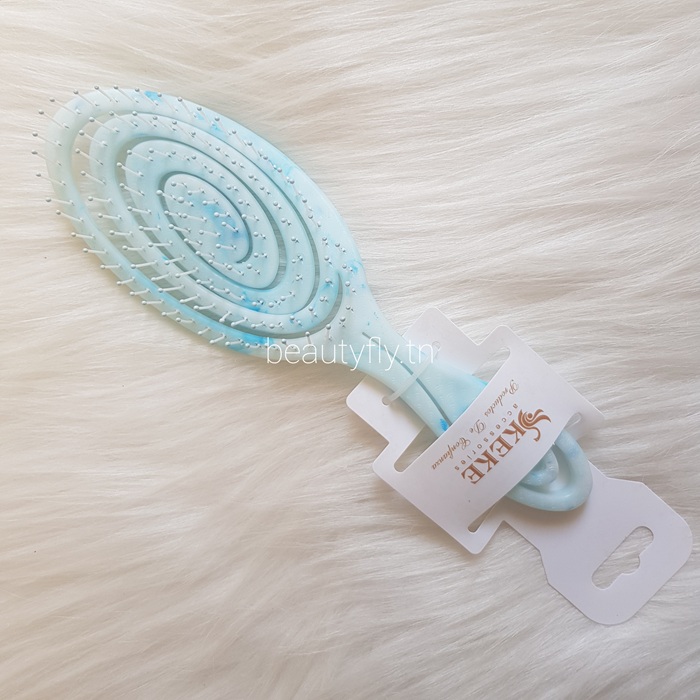 Brosse Démêlante Dégradé Bleu – Cheveux Bouclés & Massage Cuir Chevelu