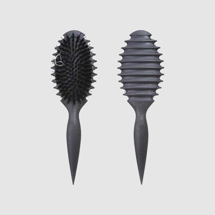 Brosse Curl Ovale Cheveux Bouclés – Démêlage Doux & Définition Volume Noir (#504f55)