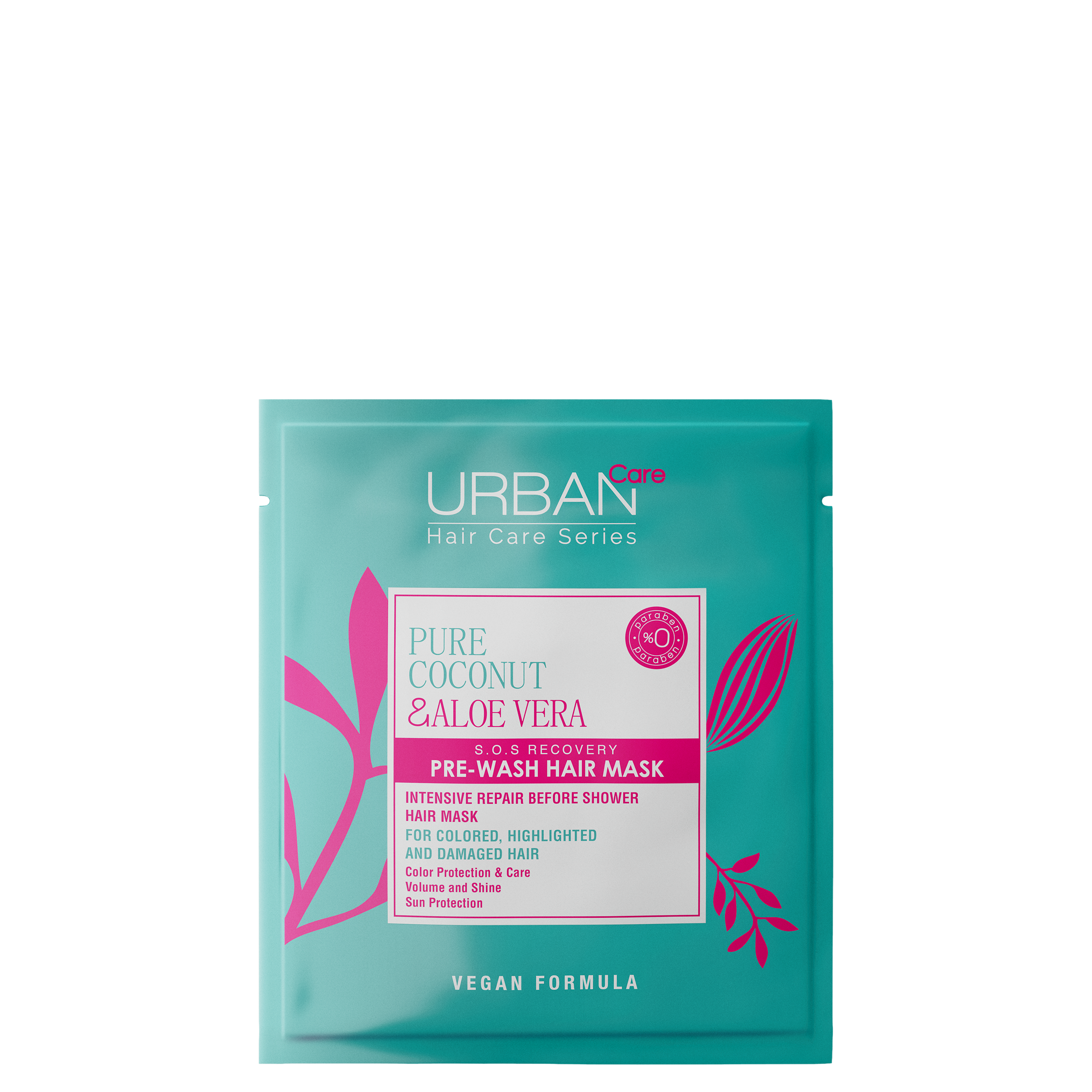 Pure Coconut & Aloe Vera Pre-Wash Hair Mask 50 ml – Masque Pré-Lavage Protection Couleur et Brillance