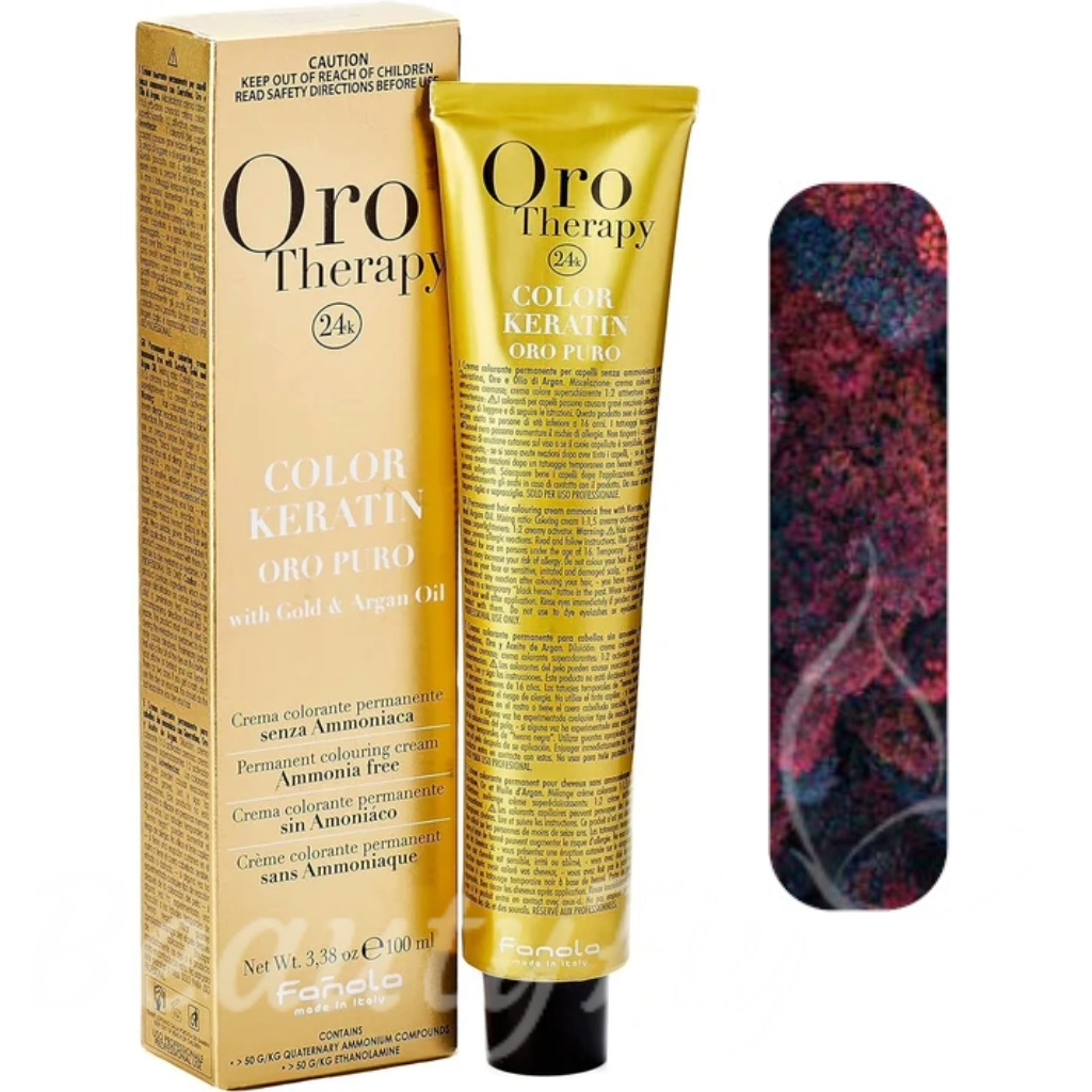 Coloration Keratin Oro Pure Fanola Oro Therapy - Rouge Chaud