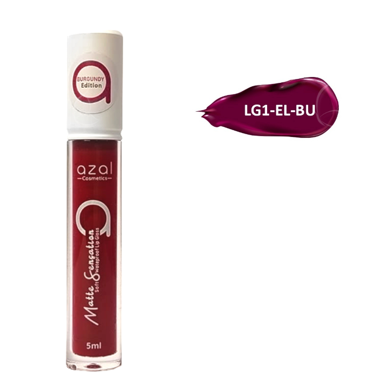 Gloss MATTE SENSATION – Couleur Intense, Fini Mat & Longue Tenue Burgendy