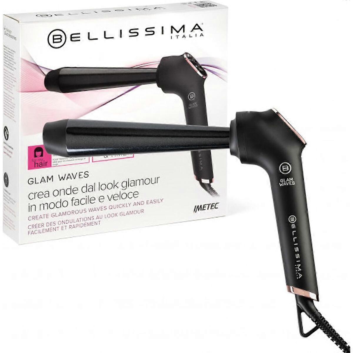Fer à boucler Bellissima Imetec Glam Waves – Revêtement Céramique Diamond & Kératine, 5 températures, chauffe rapide