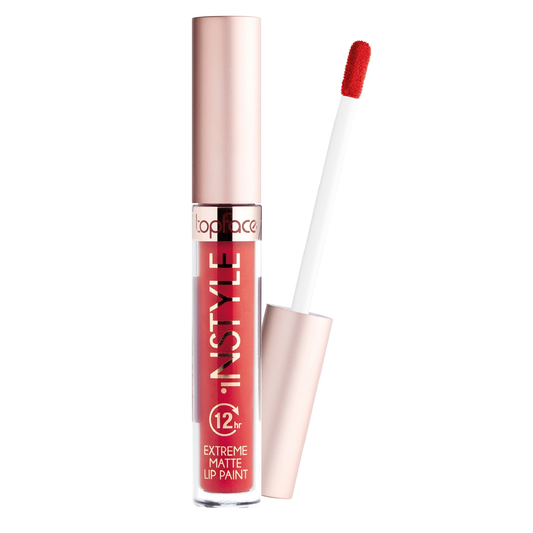 Gloss matte Topface Instyle Extreme Matte Lip paint 031 (#e12c32)