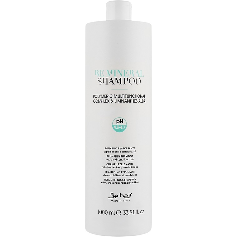 Be Hair Be Mineral - Shampoing Minéralisant Plumping 1000ml