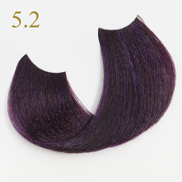 Coloration Keratin Oro Pure Fanola Oro Therapy - Violet 5.2 Chatain clair violet