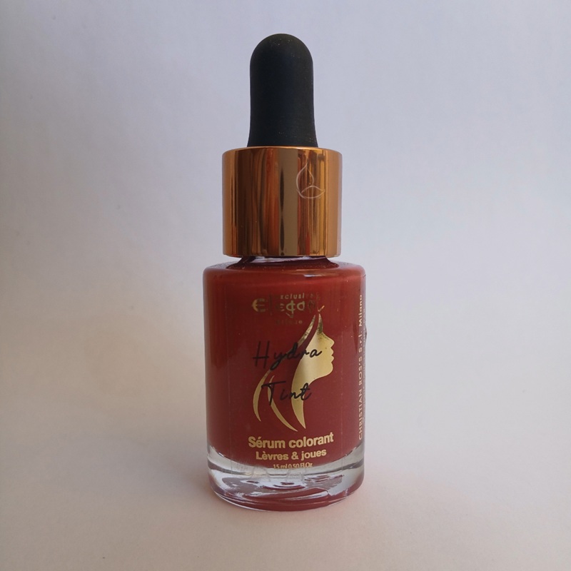 HYDRA TINT Elegant – Sérum Colorant 2 en 1 Lèvres & Joues – 15ml – Teintes Red, Pink, Orange & Pêche Peche