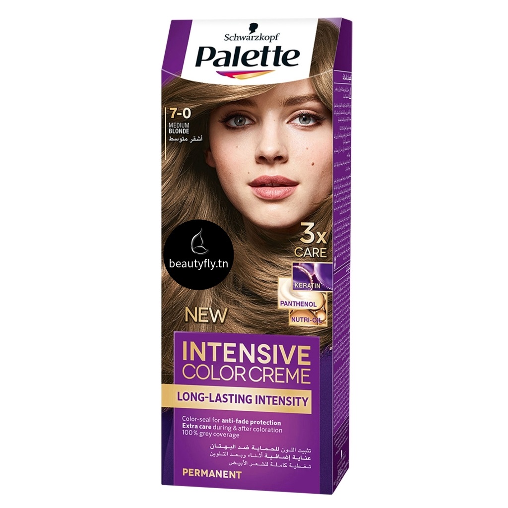 Palette Intensive Color Crème – Coloration Longue Durée 7-0 Medium Blonde