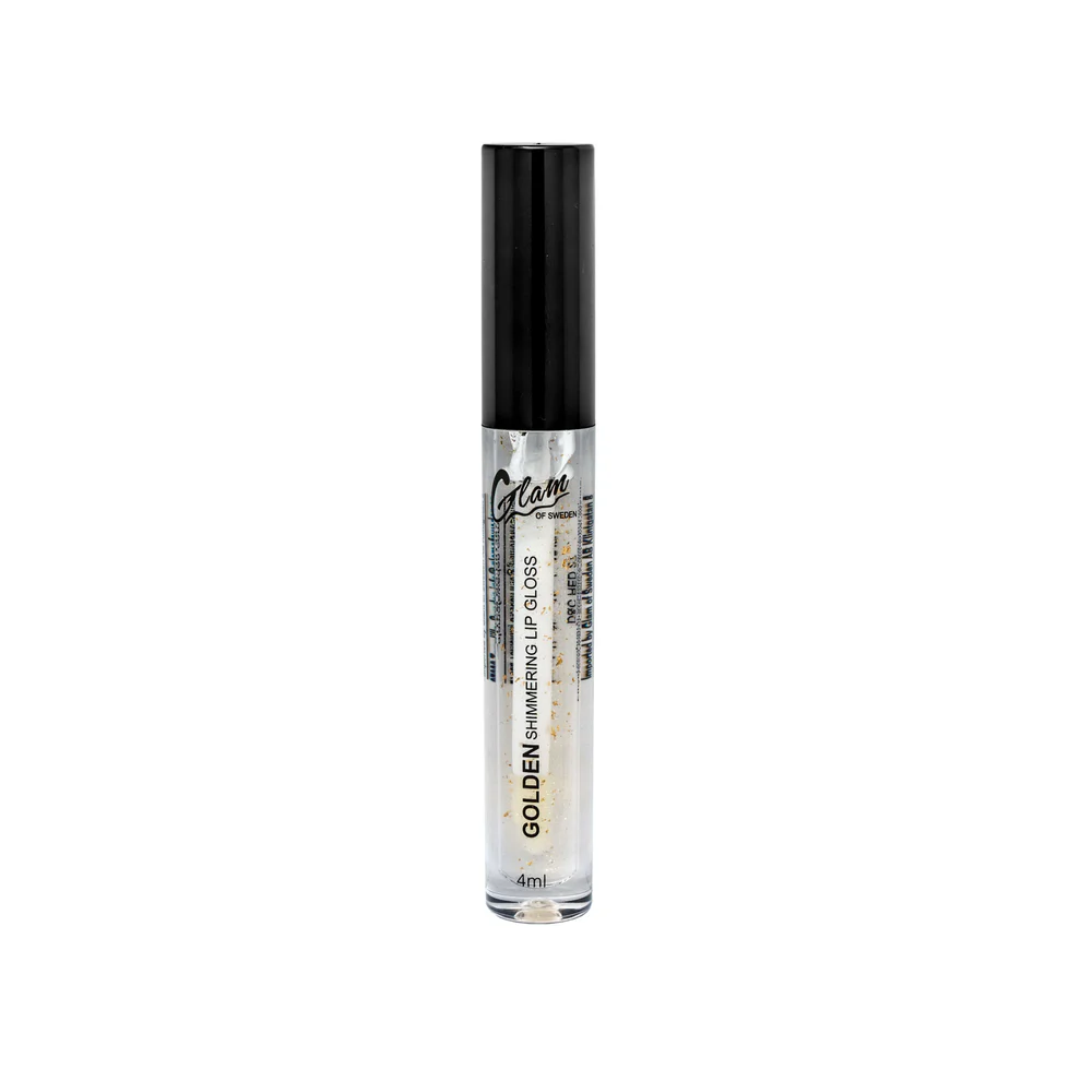 Golden Shimmering Lipgloss – Gloss Transparent aux Paillettes Dorées
