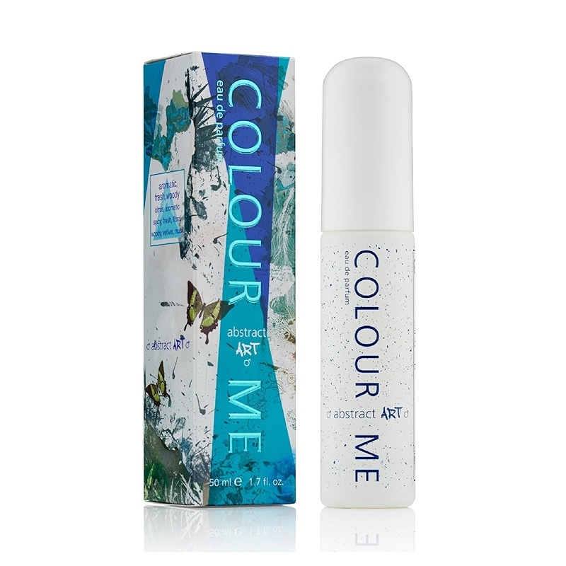 Colour Me Abstract Art Eau de Parfum Homme – 50 ml – Parfum Boisé Aromatique et Frais
