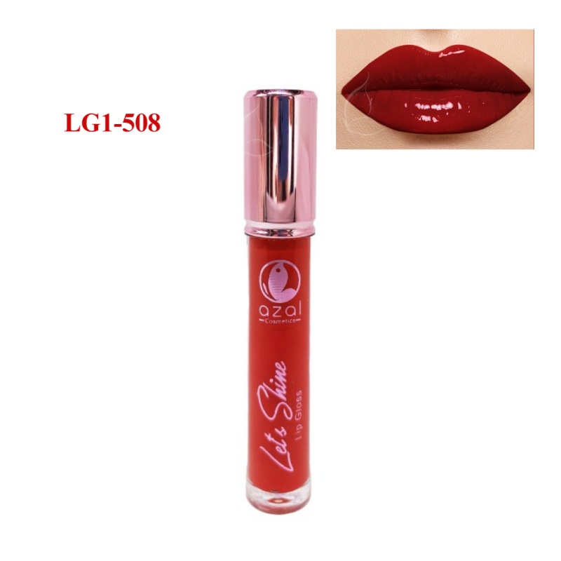 Gloss LET’S SHINE Azal – Brillance Intense & Hydratation Longue Tenue LG1 - 508 (#8d121e)
