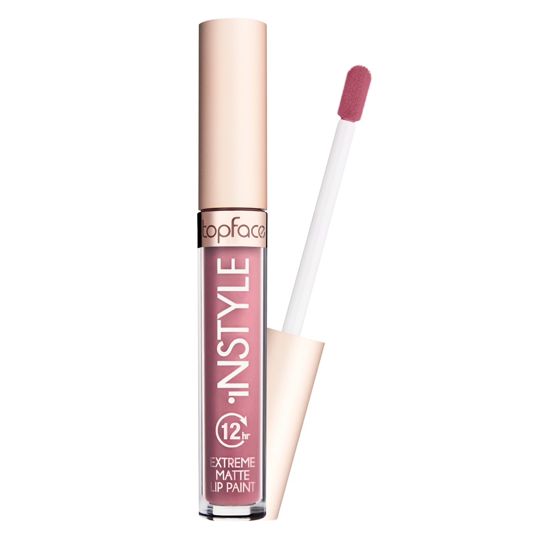 Gloss matte Topface Instyle Extreme Matte Lip paint 020 (#b5596e)