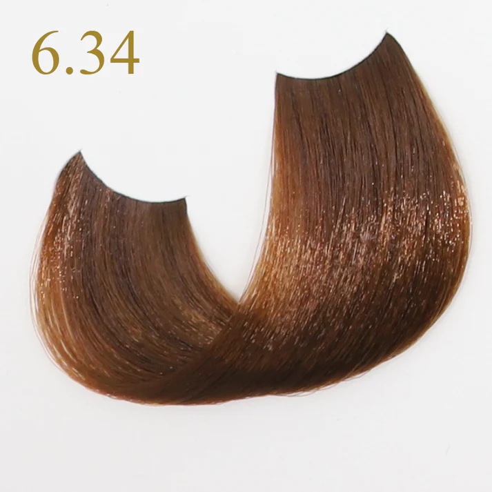 Coloration Keratin Oro Pure Fanola Oro Therapy - Doré Cuivré 6.34 Blond foncé doré cuivré