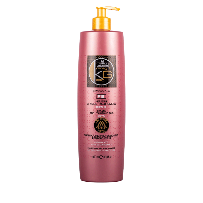 Shampoing Keragold FB Biotine - Kératine et Acide Hyaluronique 1000ml
