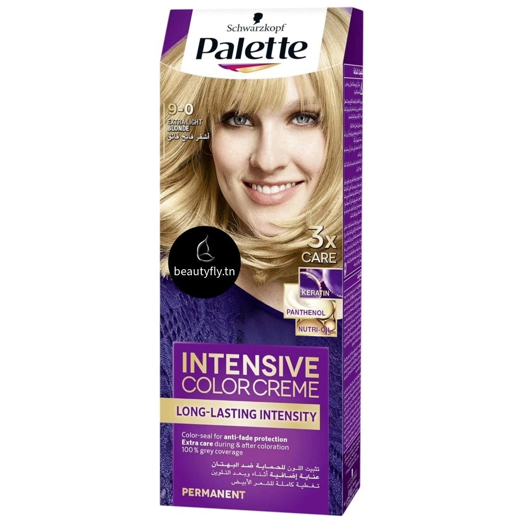 Palette Intensive Color Crème – Coloration Longue Durée 9-0 Extra Light Blonde
