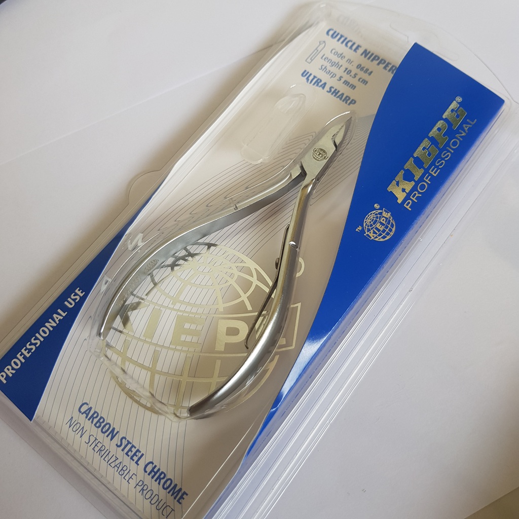 Kiepe Pince à Cuticules Professionnelle – Acier Carbone Ultra Tranchant 10,5 cm – Précision 3 mm