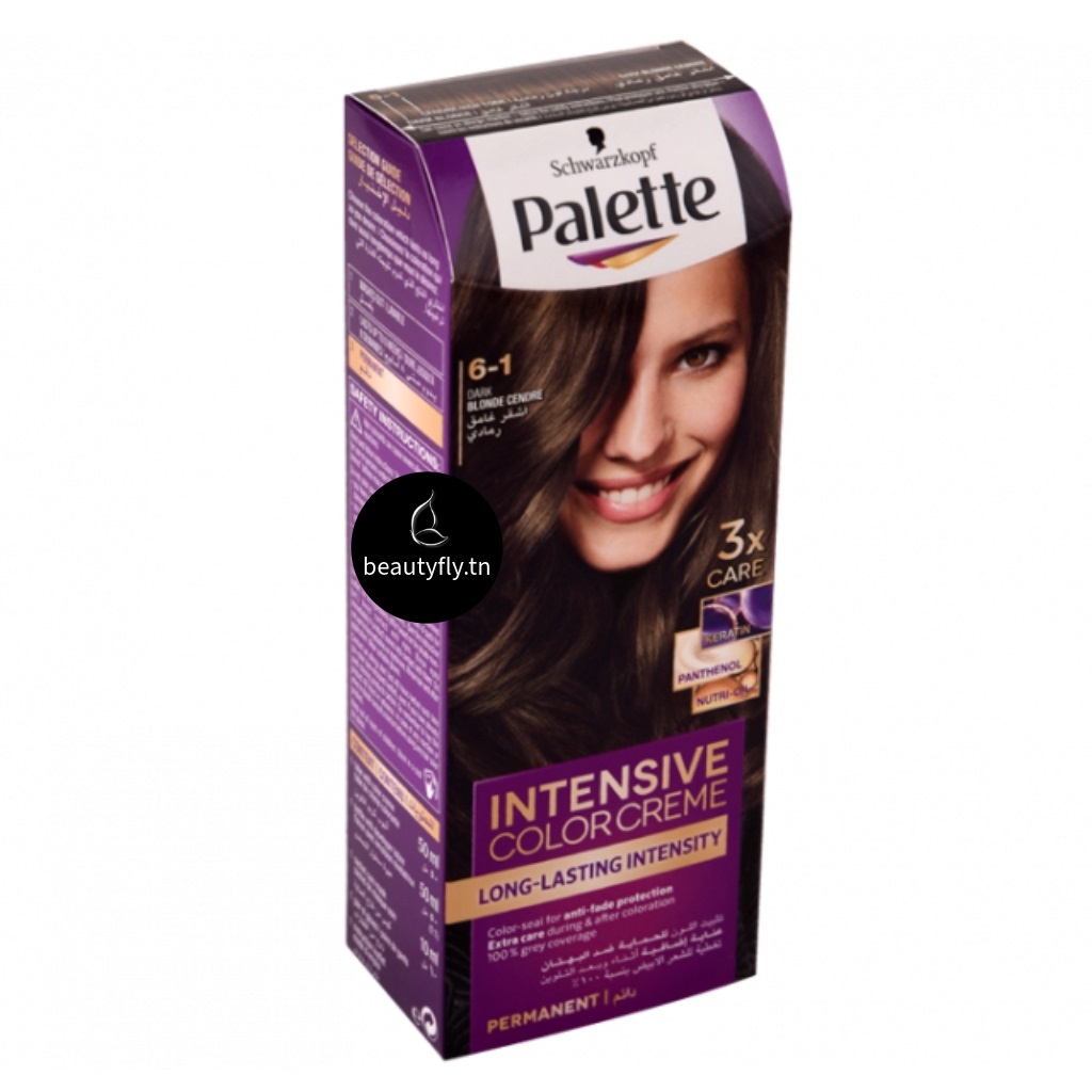Palette Intensive Color Crème – Coloration Longue Durée 6-1 Dark Blonde Cendre