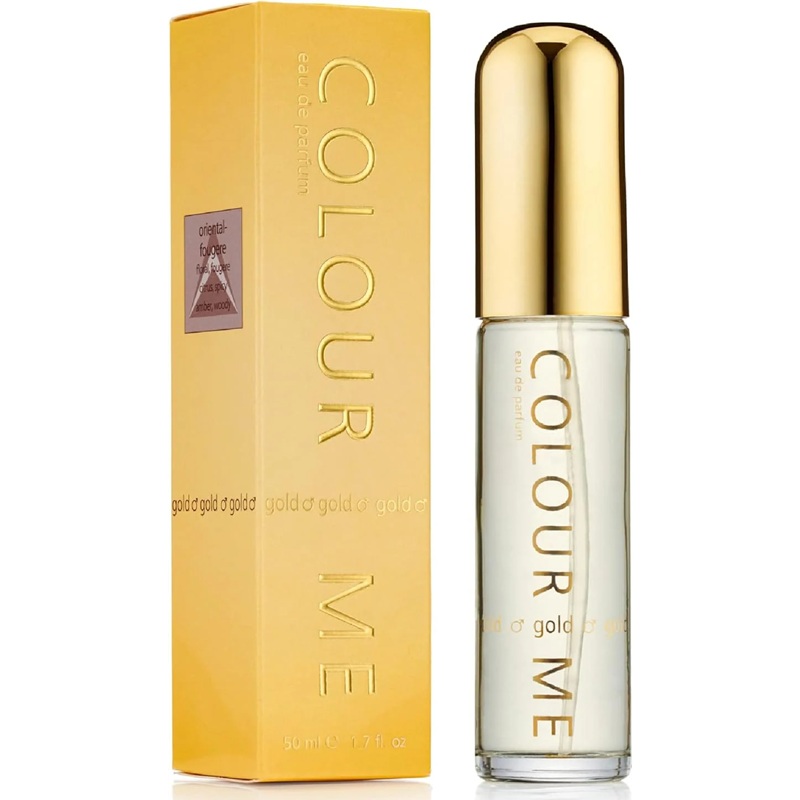 Colour Me Gold Eau de Parfum Homme – 50 ml – Parfum Oriental Fougère Élégant et Raffiné