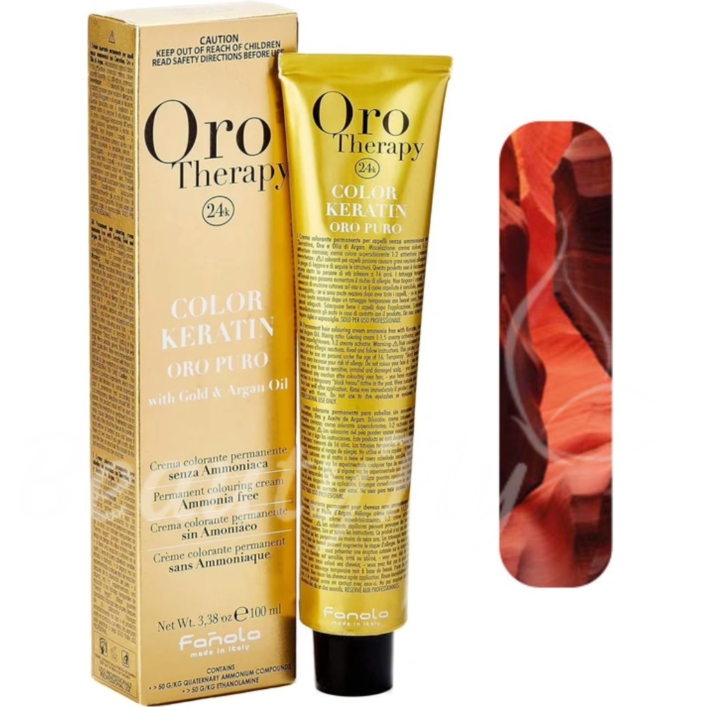 Coloration Keratin Oro Pure Fanola Oro Therapy - Cuivré