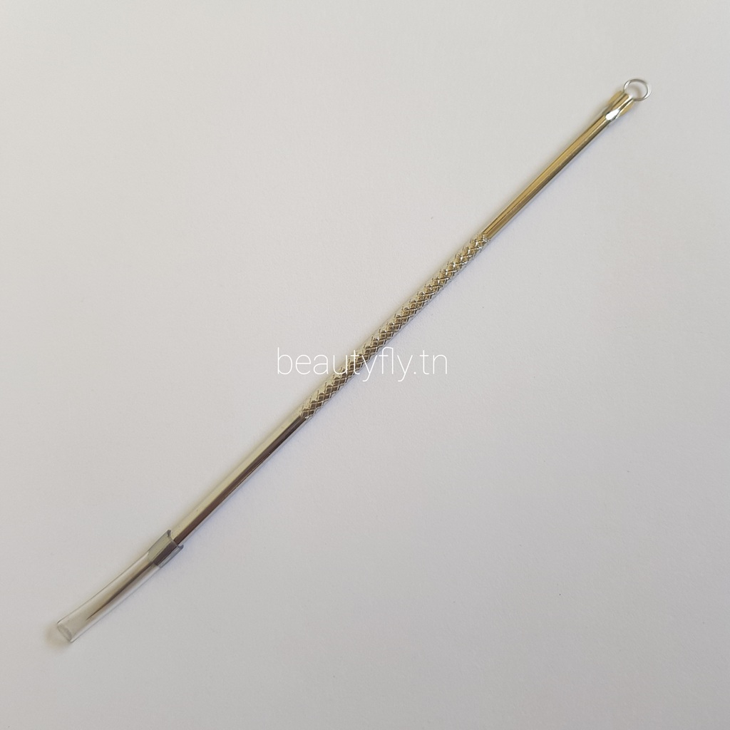 Extracteur de Comédons en Acier Inoxydable – Pointe Fine & Anneau Ovale pour Points Noirs et Blancs