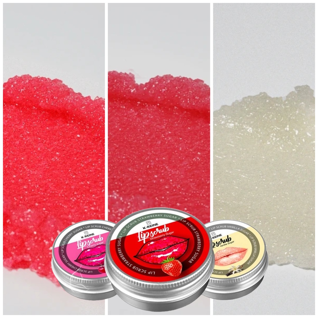 Gommage Lèvres Naturel de K-Reine - 30 ml - Vanille, Fraise ou Cerise