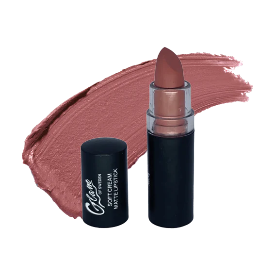 Rouge à Lèvres Soft Cream Matte Lipstick Glam of Sweden 02-Nude Pink (#91514f)