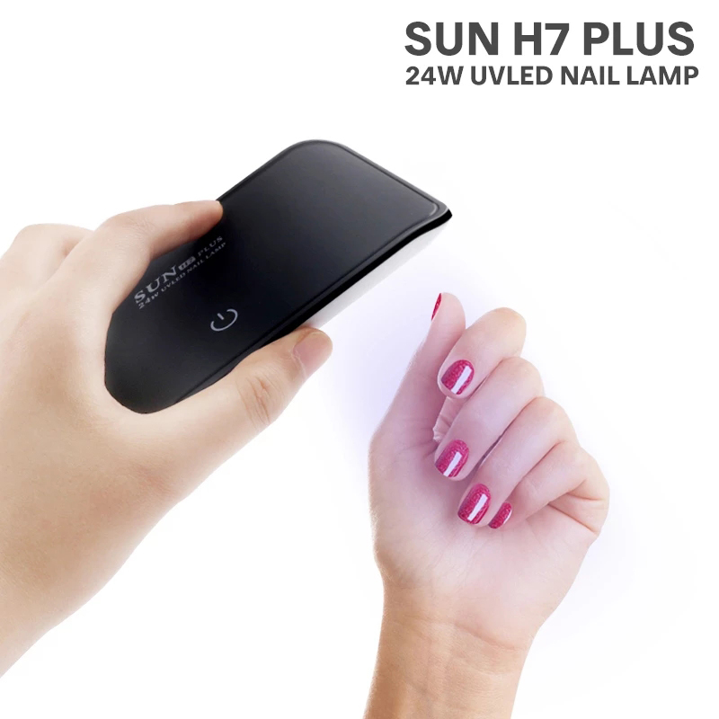 Lampe UV/LED Compacte SUN H7 PLUS 24W – Sèche-Ongles Professionnel avec Câble USB