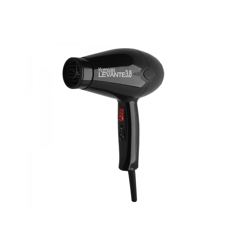 Kompakt Levante 3.8 Phon Professionnel 2000W – Sèche-Cheveux Puissant à Longue Durée de Vie
