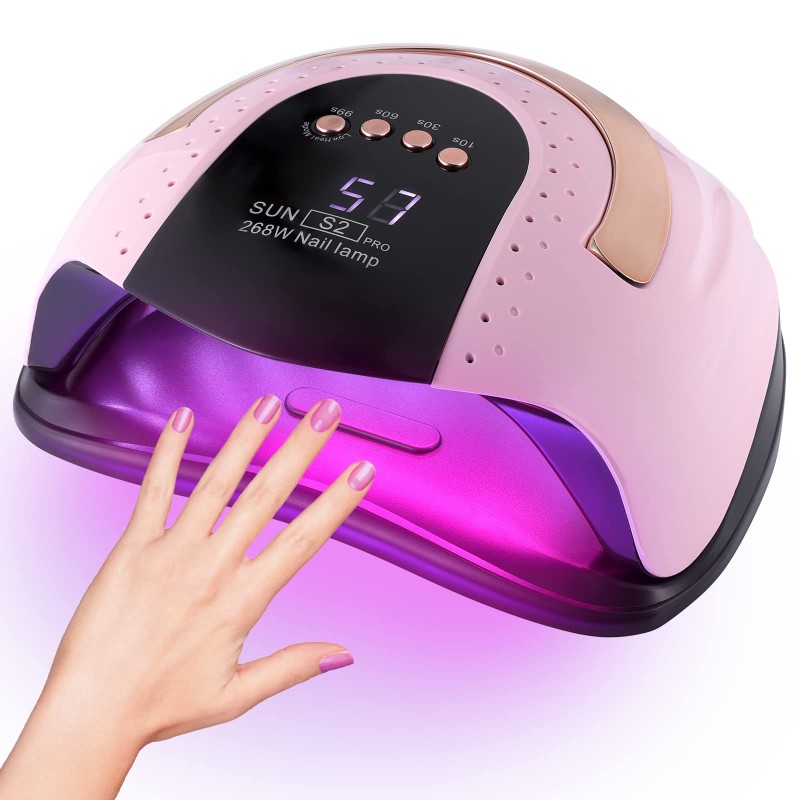 Lampe UV/LED Professionnelle 2-en-1 268W SUN S2 PRO – Sèche-ongles Rapide et Intelligent