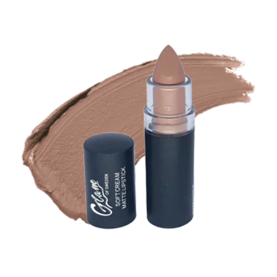 Rouge à Lèvres Soft Cream Matte Lipstick Glam of Sweden 08-Nude (#a97d72)