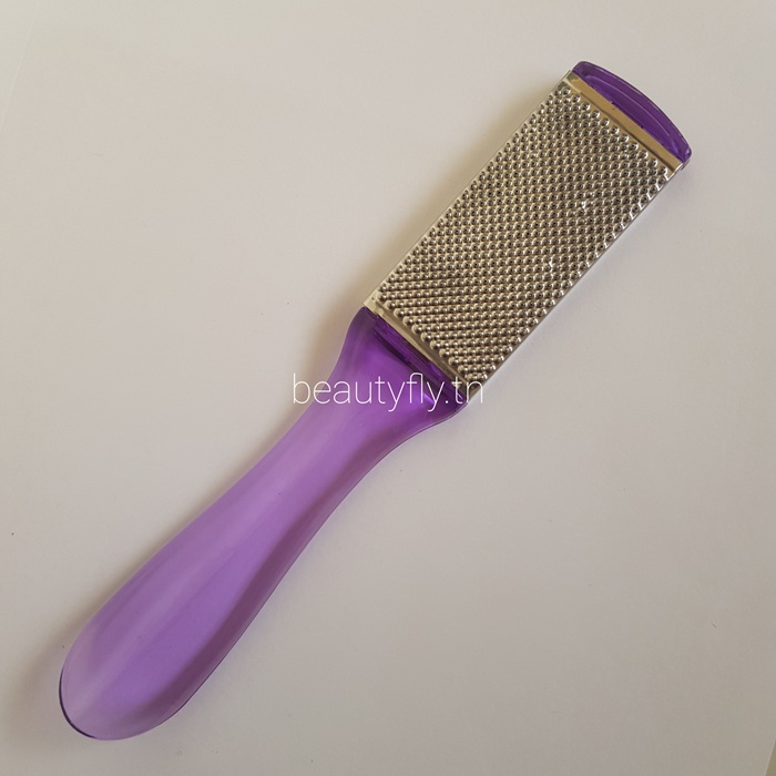 Râpe à Pieds Double Face – Grattoir Pédicure pour Pieds Secs et Mouillés, Acier Inoxydable & Papier de Verre