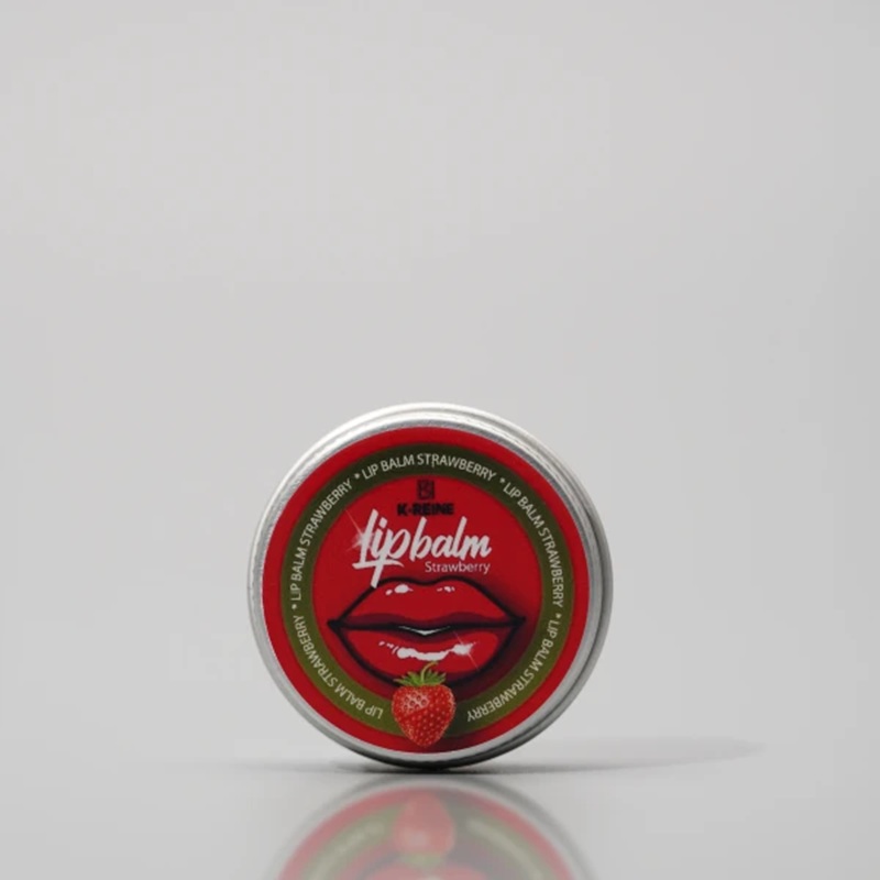 Baume à Lèvres Naturel K-Reine - Vanille, Cerise ou Fraise | 10 ml Strawberry