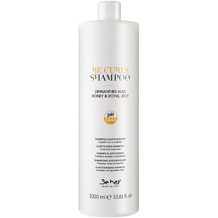 Be Hair Be Curls - Shampoing Élastifiant pour Cheveux Bouclés 1000ml