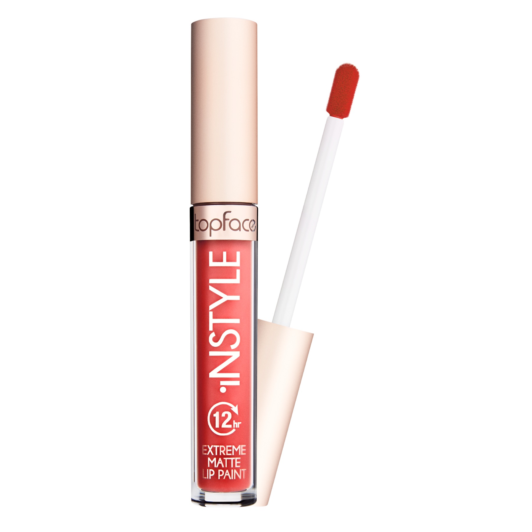 Gloss matte Topface Instyle Extreme Matte Lip paint 009 (#c83226)