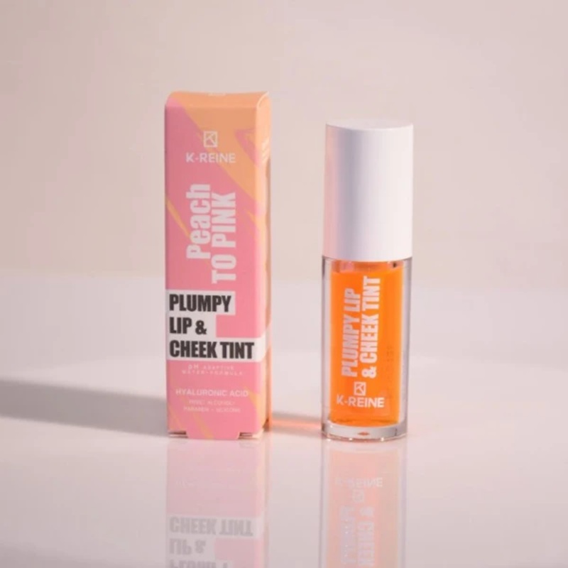 Plumpy Lip & Cheek Tint – Teintes Naturelles | 96 % Ingrédients Naturels – 6 ml Peach to Pink