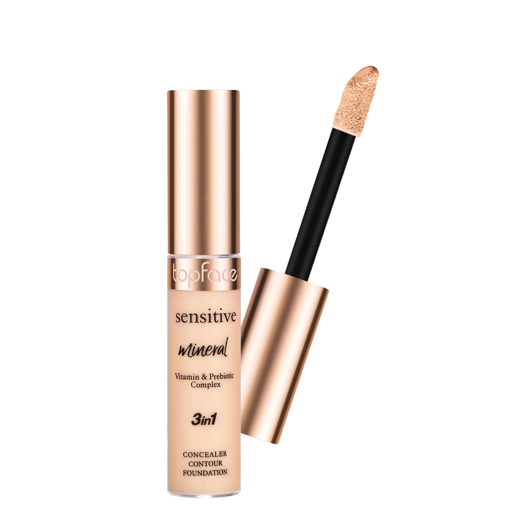 Anti-cernes Sensitive Mineral 3 en 1 de Topface Natural - 003 (#ecb28d)