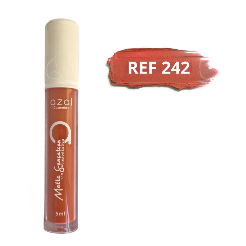 Gloss MATTE SENSATION – Couleur Intense, Fini Mat & Longue Tenue REF 242