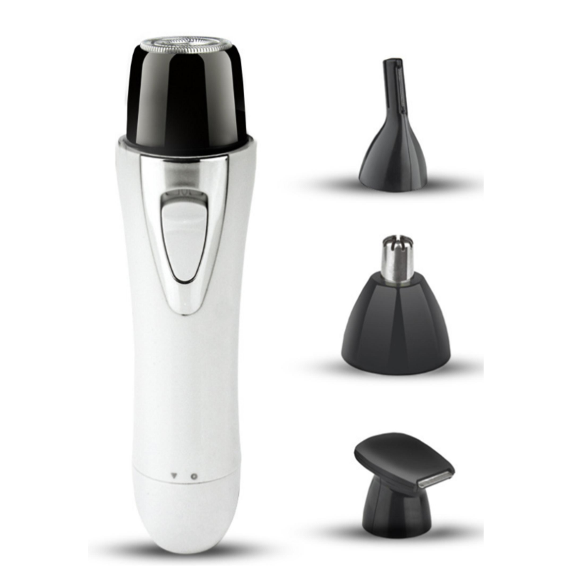 Tondeuse Électrique Femme 4 en 1 – Épilateur Visage & Corps Rechargeable Étanche pour Sourcils, Nez, Bikini et Plus