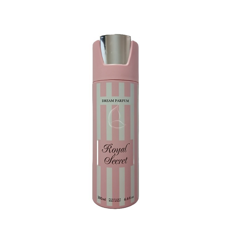 Déodorant Dream Parfum Femme 200ml – Body Spray Parfumé Longue Tenue Royal Secret