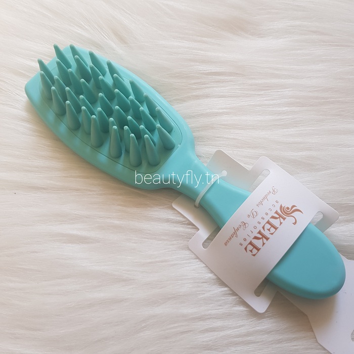 Peigne de Massage Cuir Chevelu en Silicone – Manche Long & Souple