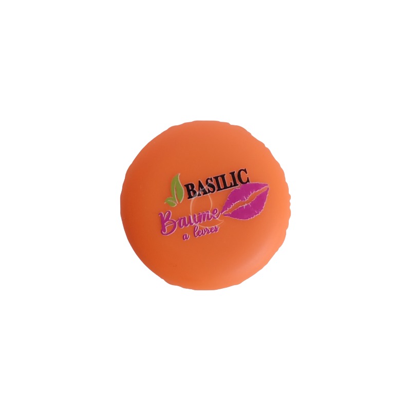 Baume à Lèvres Basilic – Beurre de Karité et Noix de Coco | Hydratation et Réparation Orange (#df6617)