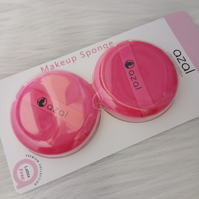 Éponges Maquillage Rondes Azal – Premium Collection, Pack de 2, Latex Free, Rose ou Beige MUP3-41 (#fe4d7a)