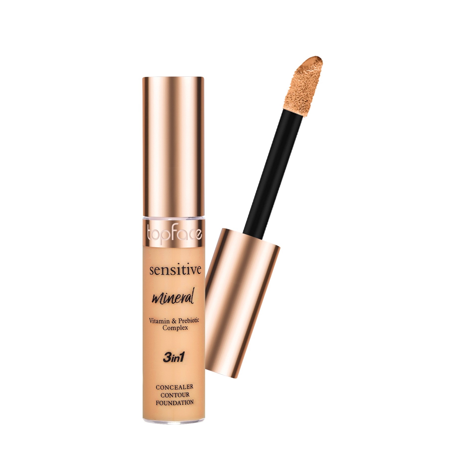 Anti-cernes Sensitive Mineral 3 en 1 de Topface Light to Medium - 004 (#d98e59)