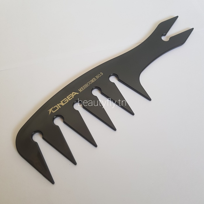 Peigne ONGBA Meshcomb N°9 – Peigne Professionnel à Dents Larges pour Texture et Définition