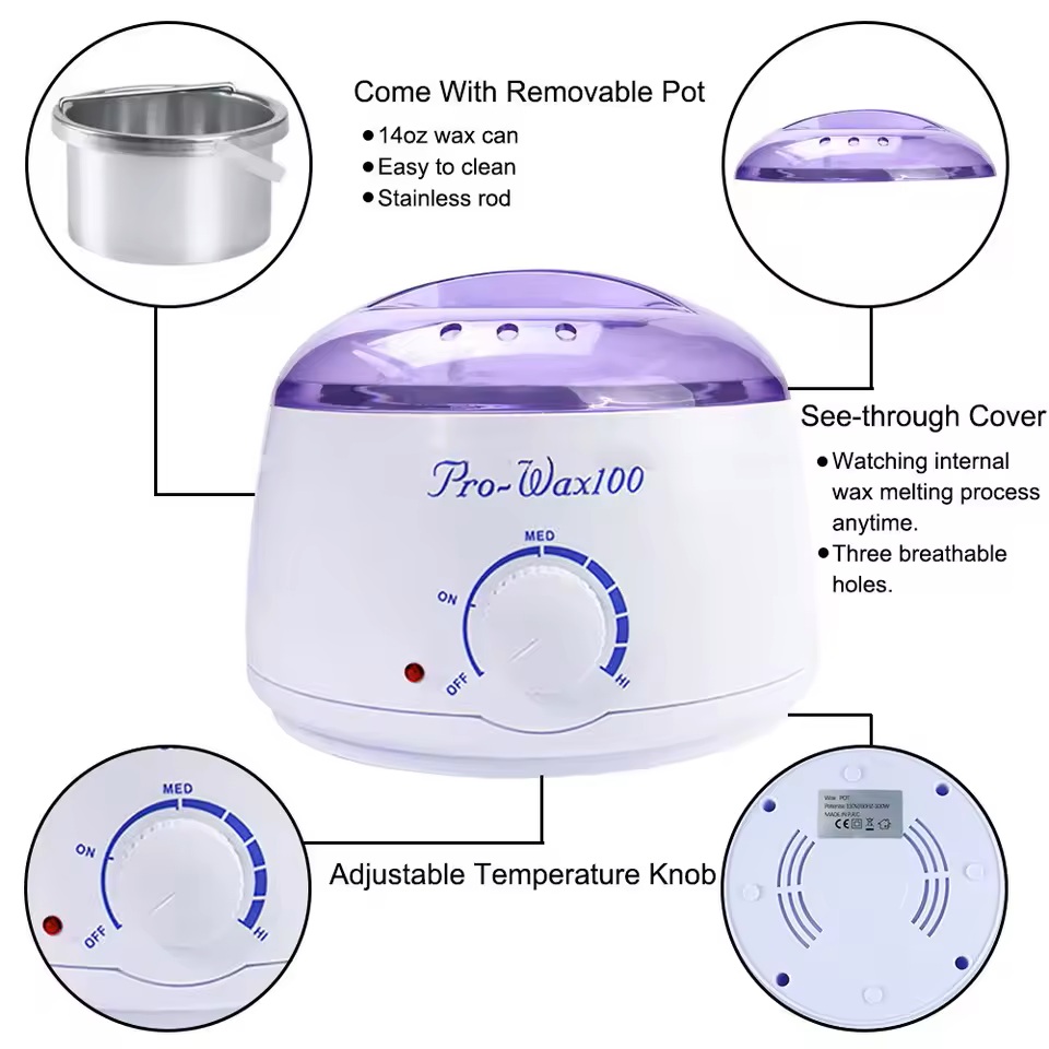 Chauffe-Cire Professionnel Pro Wax 100 – Appareil Électrique pour Épilation à la Cire