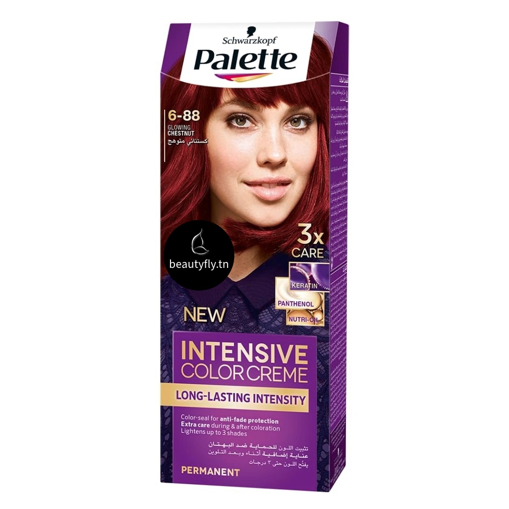 Palette Intensive Color Crème – Coloration Longue Durée 6-88 Glowing Chestnut