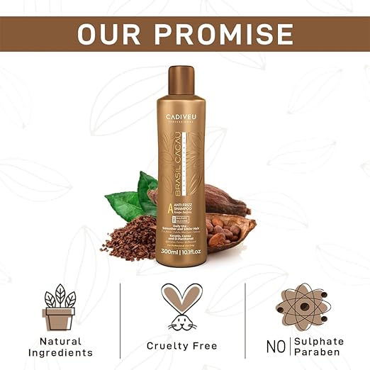Shampoing Anti-Frizz Sans Sulfates Cadiveu Brasil Cacau – 300ml