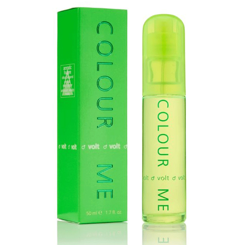 Colour Me Volt Eau de Parfum 50 ml – Parfum Homme Aromatic Fougère Frais et Épicé