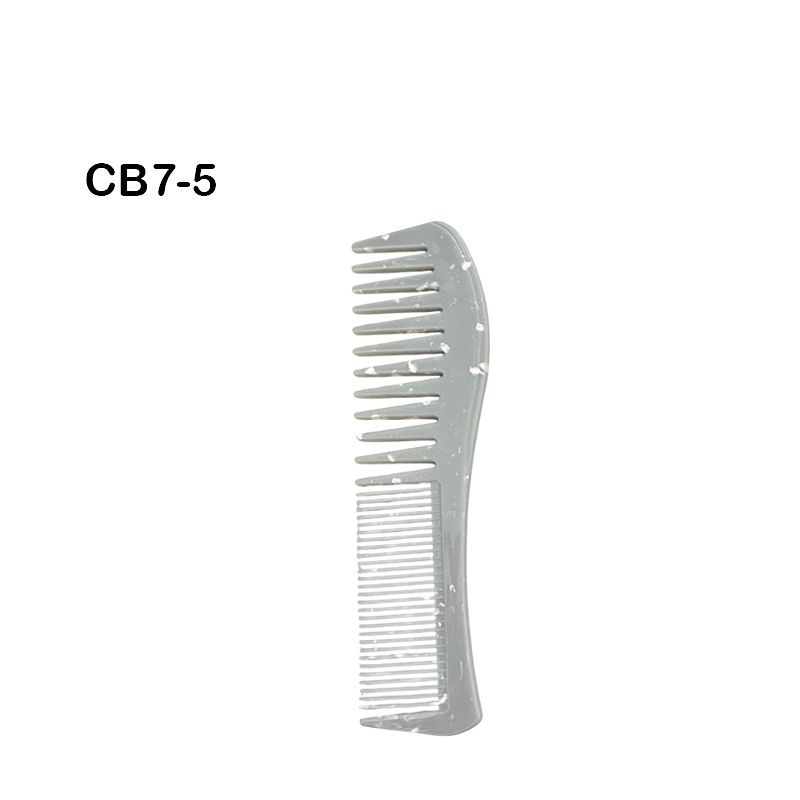 Peigne Plat Double Tête GM Quartz Edition – Dents Larges & Fines Gris (#a9b0ae)