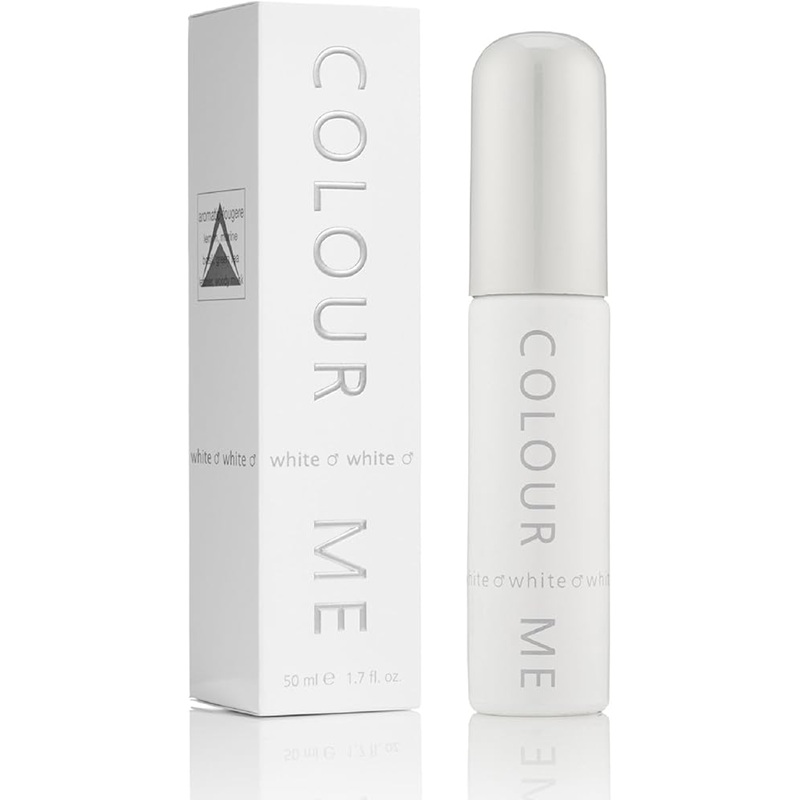 Colour Me White Eau de Parfum Femme 50 ml – Parfum Aromatic Fougère Frais & Élégant